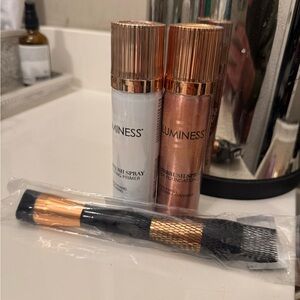 Luminess Airbrush Spray Primer and Foundation - White and Copper